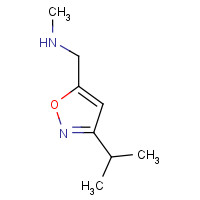 942519-65-5 N-methyl-1-(3-propan-2-yl-1,2-oxazol-5-yl)methanamine chemical structure