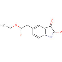 99988-58-6 ethyl 2-(2,3-dioxo-1H-indol-5-yl)acetate chemical structure