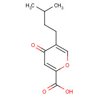 1040717-37-0 5-(3-methylbutyl)-4-oxopyran-2-carboxylic acid chemical structure