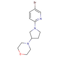 1160938-13-5 4-[1-(5-bromopyridin-2-yl)pyrrolidin-3-yl]morpholine chemical structure