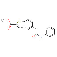 1184722-47-1 methyl 5-(2-anilino-2-oxoethyl)-1-benzothiophene-2-carboxylate chemical structure