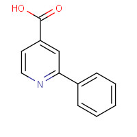 55240-51-2 2-phenylpyridine-4-carboxylic acid chemical structure