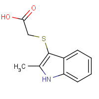 92288-18-1 2-[(2-methyl-1H-indol-3-yl)sulfanyl]acetic acid chemical structure