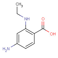 2486-53-5 4-amino-2-(ethylamino)benzoic acid chemical structure