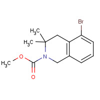 1430115-63-1 methyl 5-bromo-3,3-dimethyl-1,4-dihydroisoquinoline-2-carboxylate chemical structure
