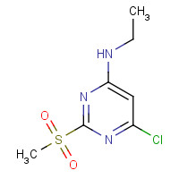 1289386-46-4 6-chloro-N-ethyl-2-methylsulfonylpyrimidin-4-amine chemical structure