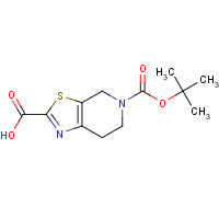 165948-21-0 5-[(2-methylpropan-2-yl)oxycarbonyl]-6,7-dihydro-4H-[1,3]thiazolo[5,4-c]pyridine-2-carboxylic acid chemical structure