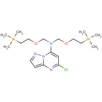 1251729-79-9 5-chloro-N,N-bis(2-trimethylsilylethoxymethyl)pyrazolo[1,5-a]pyrimidin-7-amine chemical structure
