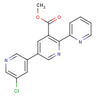 1207253-06-2 methyl 5-(5-chloropyridin-3-yl)-2-pyridin-2-ylpyridine-3-carboxylate chemical structure