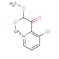 749257-87-2 1-(3-chloropyridin-2-yl)-2,2-dimethoxyethanone chemical structure
