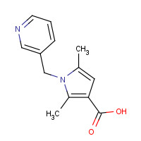1040049-33-9 2,5-dimethyl-1-(pyridin-3-ylmethyl)pyrrole-3-carboxylic acid chemical structure