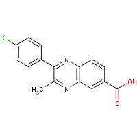 1383704-51-5 2-(4-chlorophenyl)-3-methylquinoxaline-6-carboxylic acid chemical structure