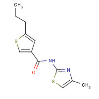 1032227-41-0 N-(4-methyl-1,3-thiazol-2-yl)-5-propylthiophene-3-carboxamide chemical structure