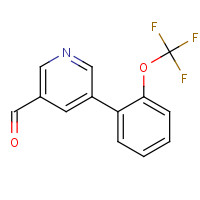 887973-92-4 5-[2-(trifluoromethoxy)phenyl]pyridine-3-carbaldehyde chemical structure