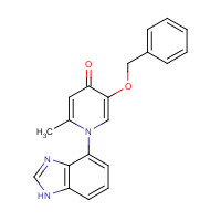 1333331-92-2 1-(1H-benzimidazol-4-yl)-2-methyl-5-phenylmethoxypyridin-4-one chemical structure