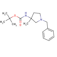 181114-75-0 tert-butyl N-(1-benzyl-3-methylpyrrolidin-3-yl)carbamate chemical structure
