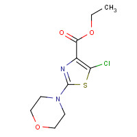 1403565-97-8 ethyl 5-chloro-2-morpholin-4-yl-1,3-thiazole-4-carboxylate chemical structure