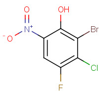 1245647-30-6 2-bromo-3-chloro-4-fluoro-6-nitrophenol chemical structure