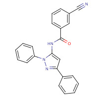 781652-57-1 3-cyano-N-(2,5-diphenylpyrazol-3-yl)benzamide chemical structure