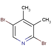 125419-92-3 2,5-dibromo-3,4-dimethylpyridine chemical structure