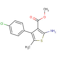 350989-57-0 methyl 2-amino-4-(4-chlorophenyl)-5-methylthiophene-3-carboxylate chemical structure