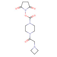 1460038-07-6 (2,5-dioxopyrrolidin-1-yl) 4-[2-(azetidin-1-yl)acetyl]piperazine-1-carboxylate chemical structure