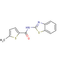 383864-94-6 N-(1,3-benzothiazol-2-yl)-5-methylthiophene-2-carboxamide chemical structure