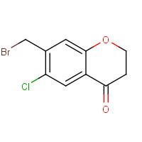 883997-58-8 7-(bromomethyl)-6-chloro-2,3-dihydrochromen-4-one chemical structure