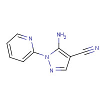 72816-14-9 5-amino-1-pyridin-2-ylpyrazole-4-carbonitrile chemical structure