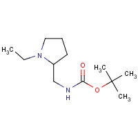 883555-07-5 tert-butyl N-[(1-ethylpyrrolidin-2-yl)methyl]carbamate chemical structure