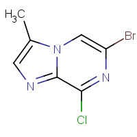 615535-01-8 6-bromo-8-chloro-3-methylimidazo[1,2-a]pyrazine chemical structure