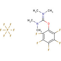 206190-14-9 [dimethylamino-(2,3,4,5,6-pentafluorophenoxy)methylidene]-dimethylazanium;hexafluorophosphate chemical structure