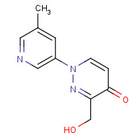 1314396-97-8 3-(hydroxymethyl)-1-(5-methylpyridin-3-yl)pyridazin-4-one chemical structure