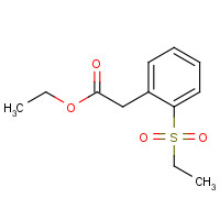 1363179-45-6 ethyl 2-(2-ethylsulfonylphenyl)acetate chemical structure