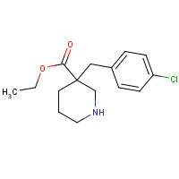 170843-60-4 ethyl 3-[(4-chlorophenyl)methyl]piperidine-3-carboxylate chemical structure