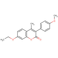 263364-88-1 7-ethoxy-3-(4-methoxyphenyl)-4-methylchromen-2-one chemical structure