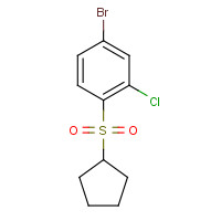 1310950-01-6 4-bromo-2-chloro-1-cyclopentylsulfonylbenzene chemical structure