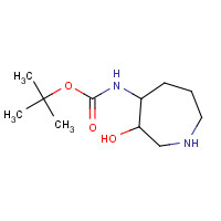 281221-21-4 tert-butyl N-(3-hydroxyazepan-4-yl)carbamate chemical structure