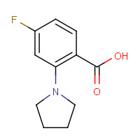 952680-24-9 4-fluoro-2-pyrrolidin-1-ylbenzoic acid chemical structure