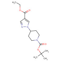 782493-64-5 tert-butyl 4-(4-ethoxycarbonylpyrazol-1-yl)piperidine-1-carboxylate chemical structure