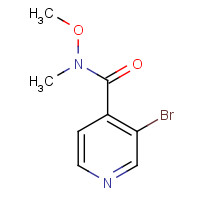 909532-61-2 3-bromo-N-methoxy-N-methylpyridine-4-carboxamide chemical structure
