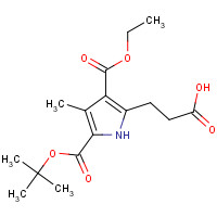 1082989-70-5 3-[3-ethoxycarbonyl-4-methyl-5-[(2-methylpropan-2-yl)oxycarbonyl]-1H-pyrrol-2-yl]propanoic acid chemical structure