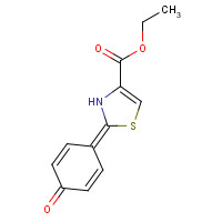 11334-60-4 ethyl 2-(4-oxocyclohexa-2,5-dien-1-ylidene)-3H-1,3-thiazole-4-carboxylate chemical structure