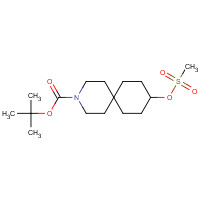 1246508-18-8 tert-butyl 9-methylsulfonyloxy-3-azaspiro[5.5]undecane-3-carboxylate chemical structure