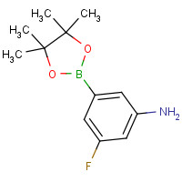 710348-95-1 3-fluoro-5-(4,4,5,5-tetramethyl-1,3,2-dioxaborolan-2-yl)aniline chemical structure