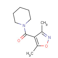 4968-85-8 (3,5-dimethyl-1,2-oxazol-4-yl)-piperidin-1-ylmethanone chemical structure