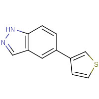 885272-41-3 5-thiophen-3-yl-1H-indazole chemical structure