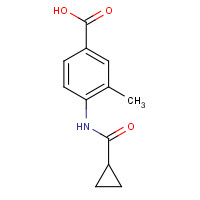 926224-22-8 4-(cyclopropanecarbonylamino)-3-methylbenzoic acid chemical structure