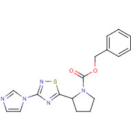 888314-32-7 benzyl 2-(3-imidazol-1-yl-1,2,4-thiadiazol-5-yl)pyrrolidine-1-carboxylate chemical structure