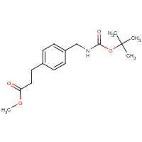 132691-44-2 methyl 3-[4-[[(2-methylpropan-2-yl)oxycarbonylamino]methyl]phenyl]propanoate chemical structure